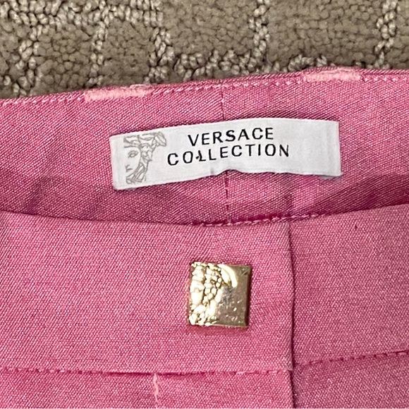 Versace Collection shimmery Pink Pencil Pant - Picture 4 of 15
